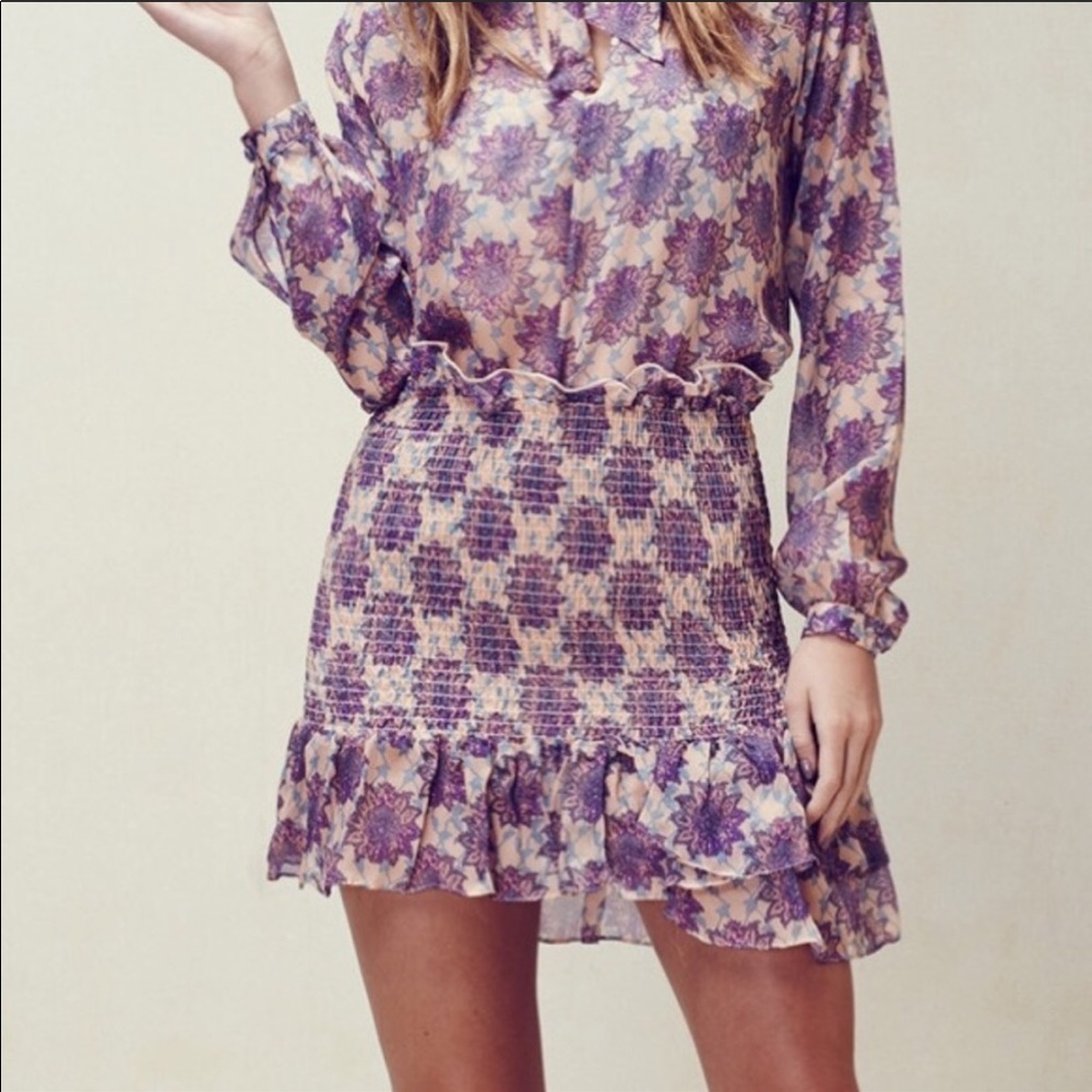 For Love & Lemons Floral Skirt